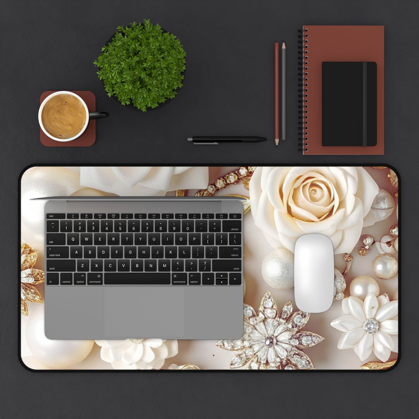 Desk Mat – Ivory Opulence