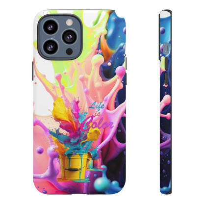 Color Splash Phone Case — “Life in Color” Protective Tough Case
