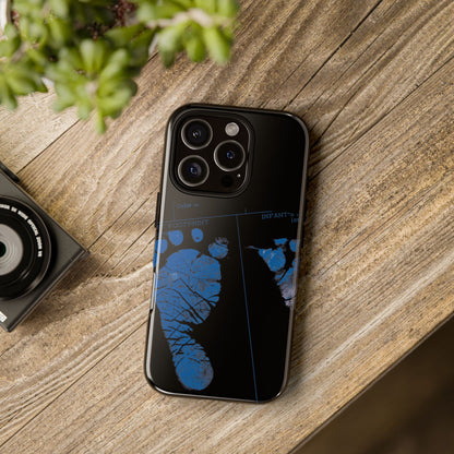 Protective Phone Case – Mom’s Little Blue Footprints