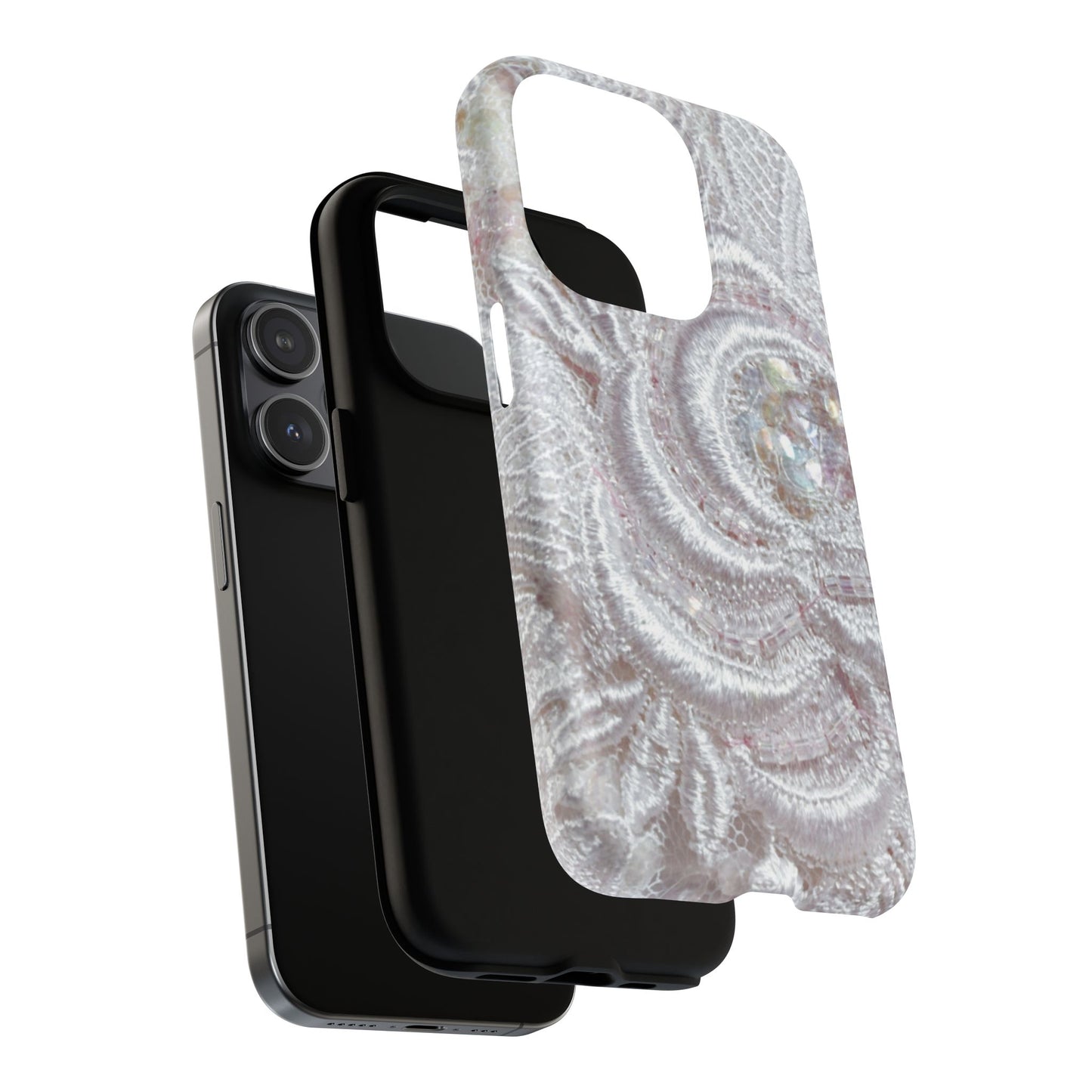 Protective Magnetic Phone Case – Lace Veil