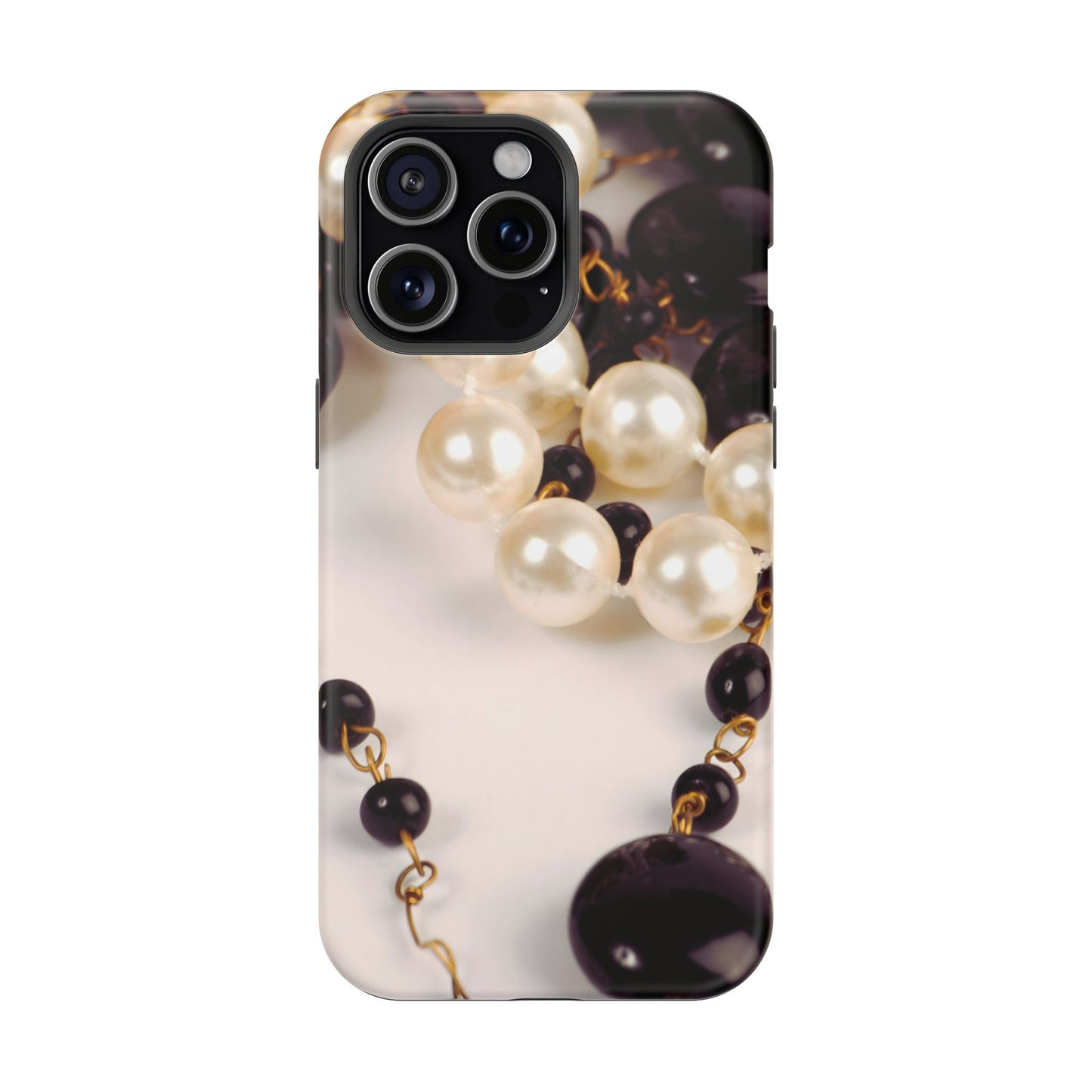 Wireless-Charging Compatible Case – Noir Pearl