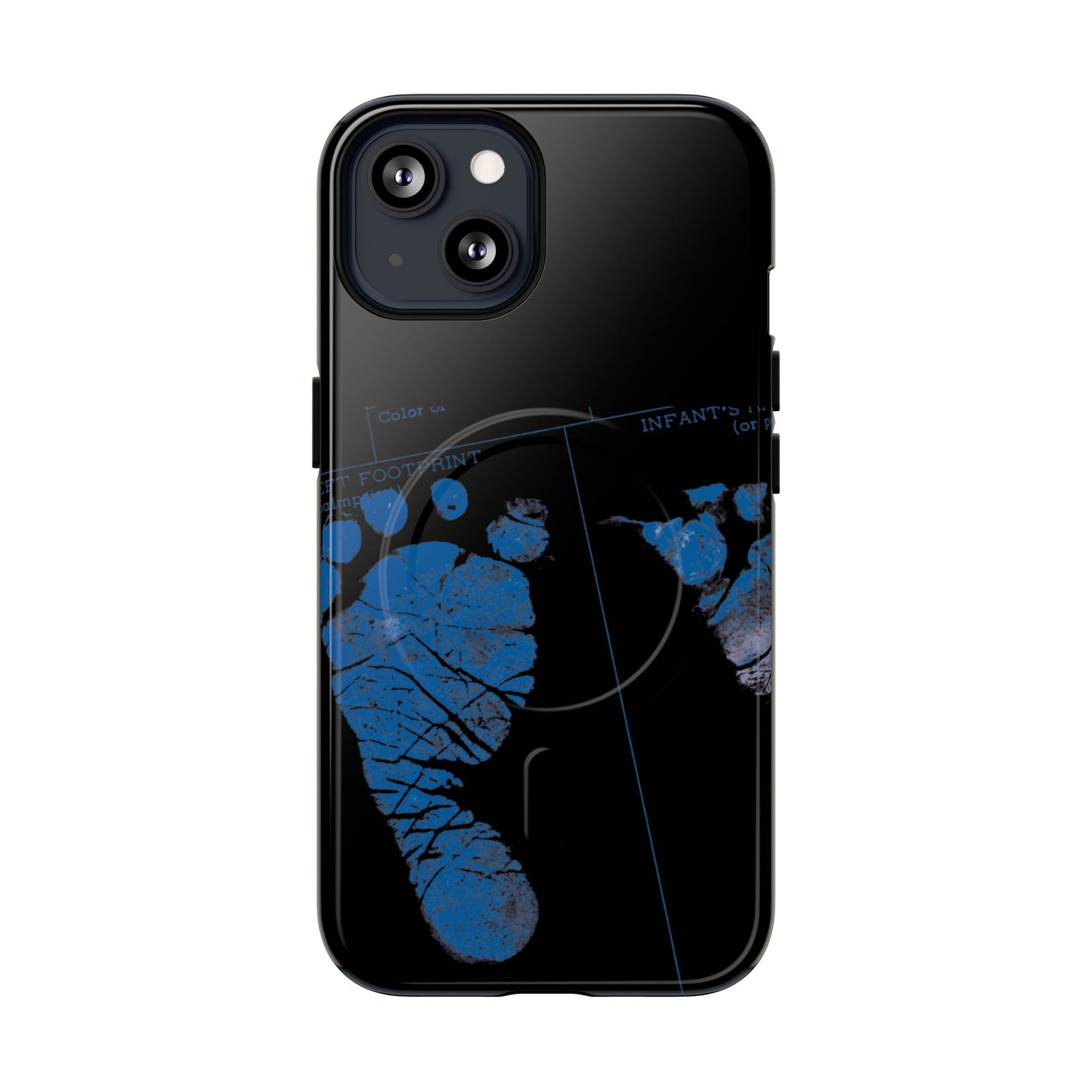 Protective Magnetic Phone Case – Mom’s Little Blue Footprints