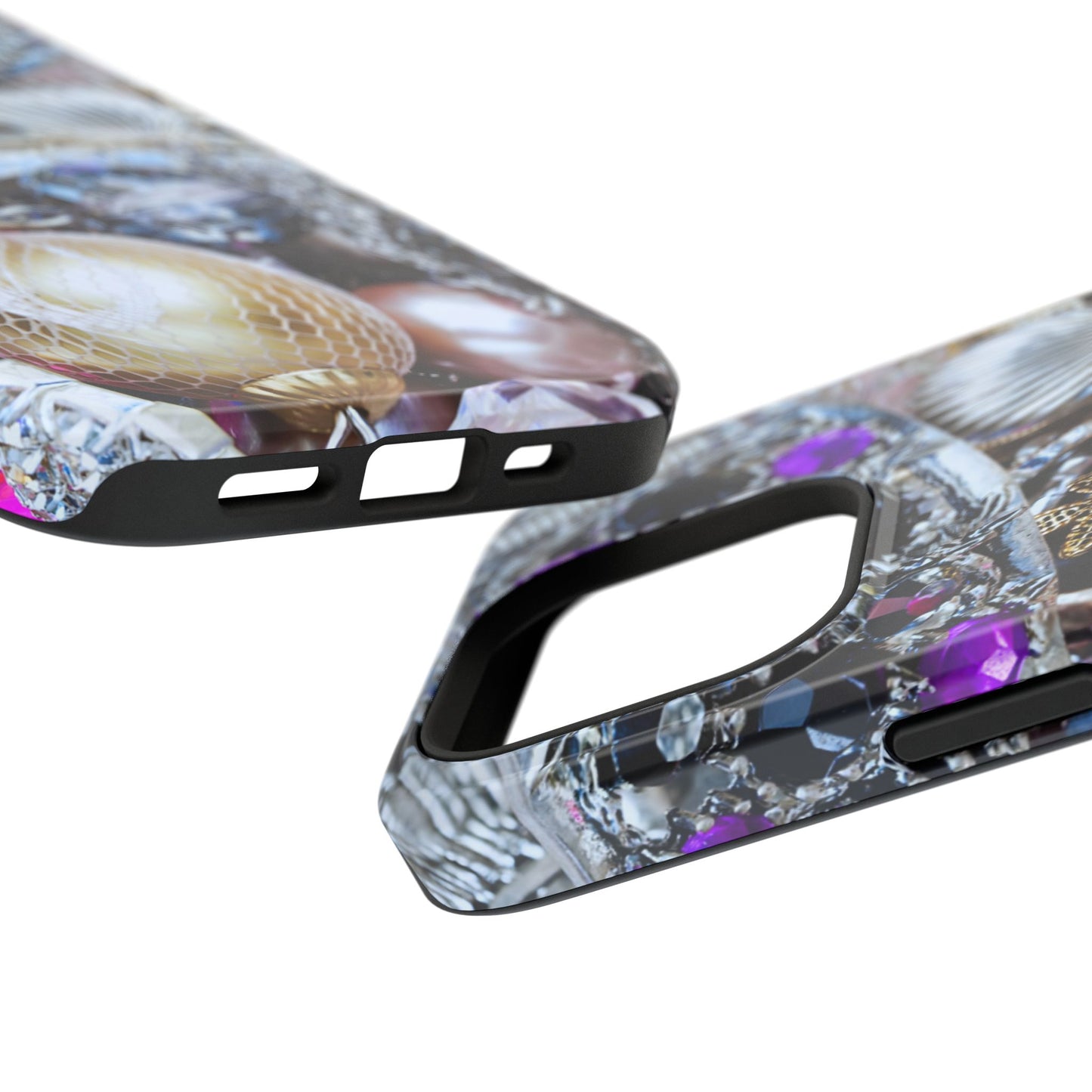Impact-Resistant Phone Case – Chrome Jewel