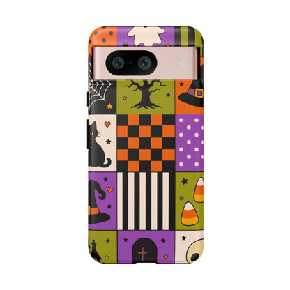 Protective Phone Case – Spooky Patchwork
