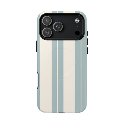 Protective Magnetic Phone Case - Coastal Stripe