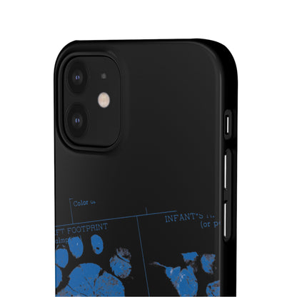 Snap Phone Case – Mom’s Little Blue Footprints