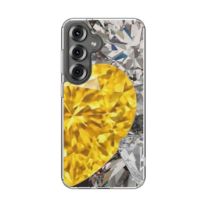 Clear Phone Case – Heart of Gold