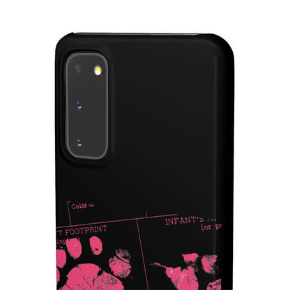 Snap Phone Case – Mom’s Little Pink Footprints