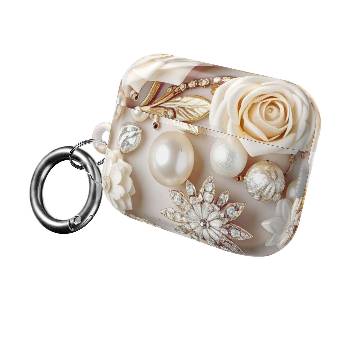 Earbud Case Cover – Ivory Opulence