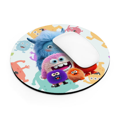 Round Mouse Pad – The Fuzzies