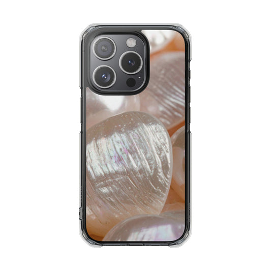 Clear Magnetic Phone Case – Blush Pearl