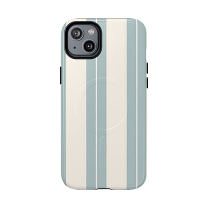 Protective Magnetic Phone Case - Coastal Stripe