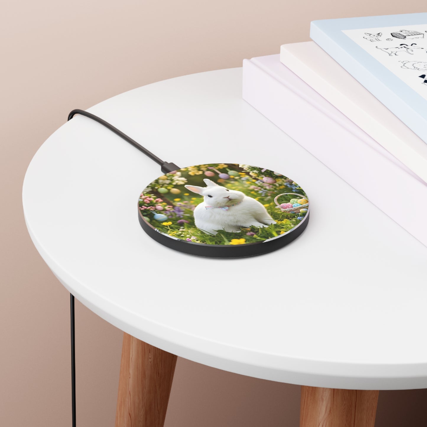 Wireless Phone Charger – Pastel Pop Bunny