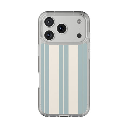 Clear Phone Case – Coastal Stripe