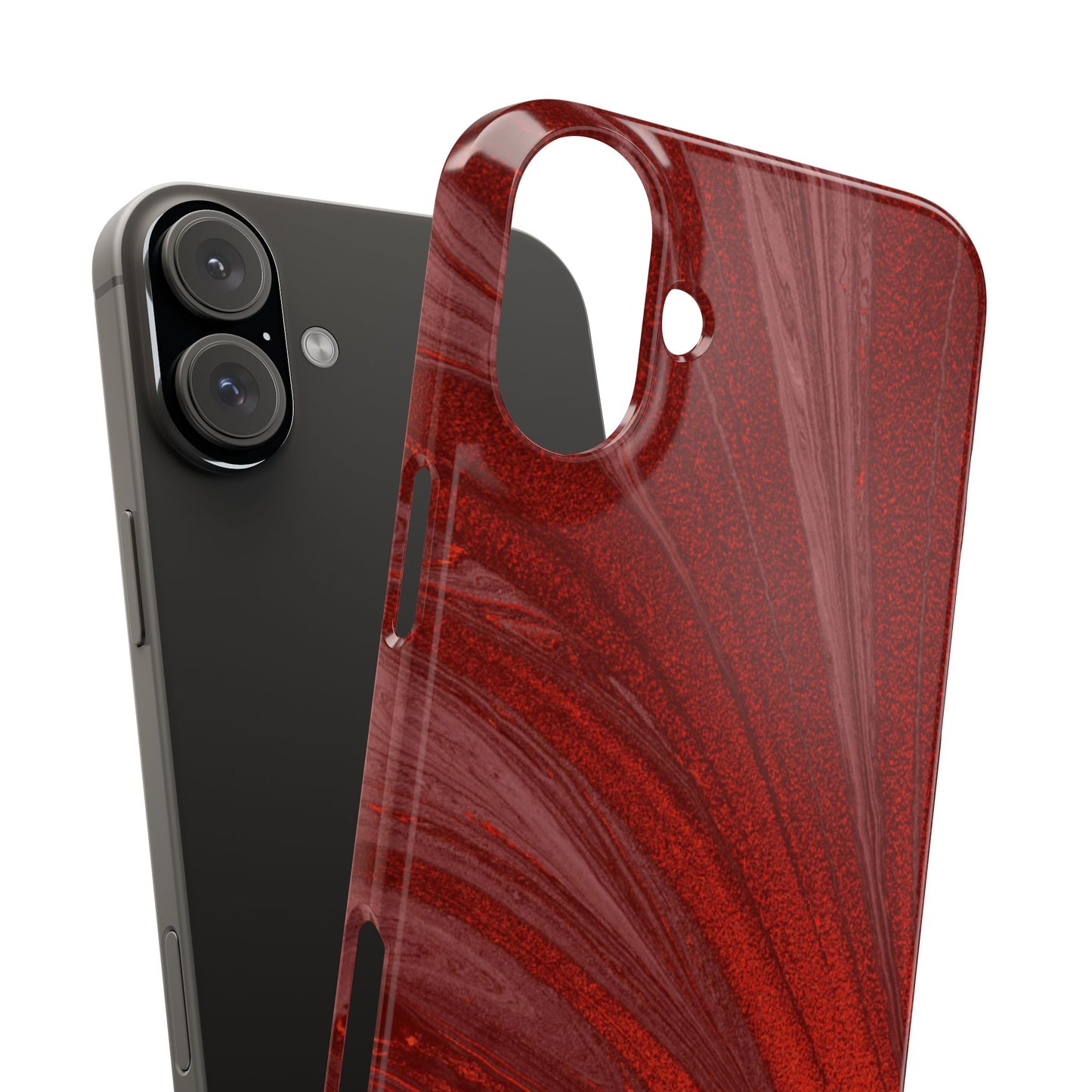 Slim Phone Case — Crimson Current