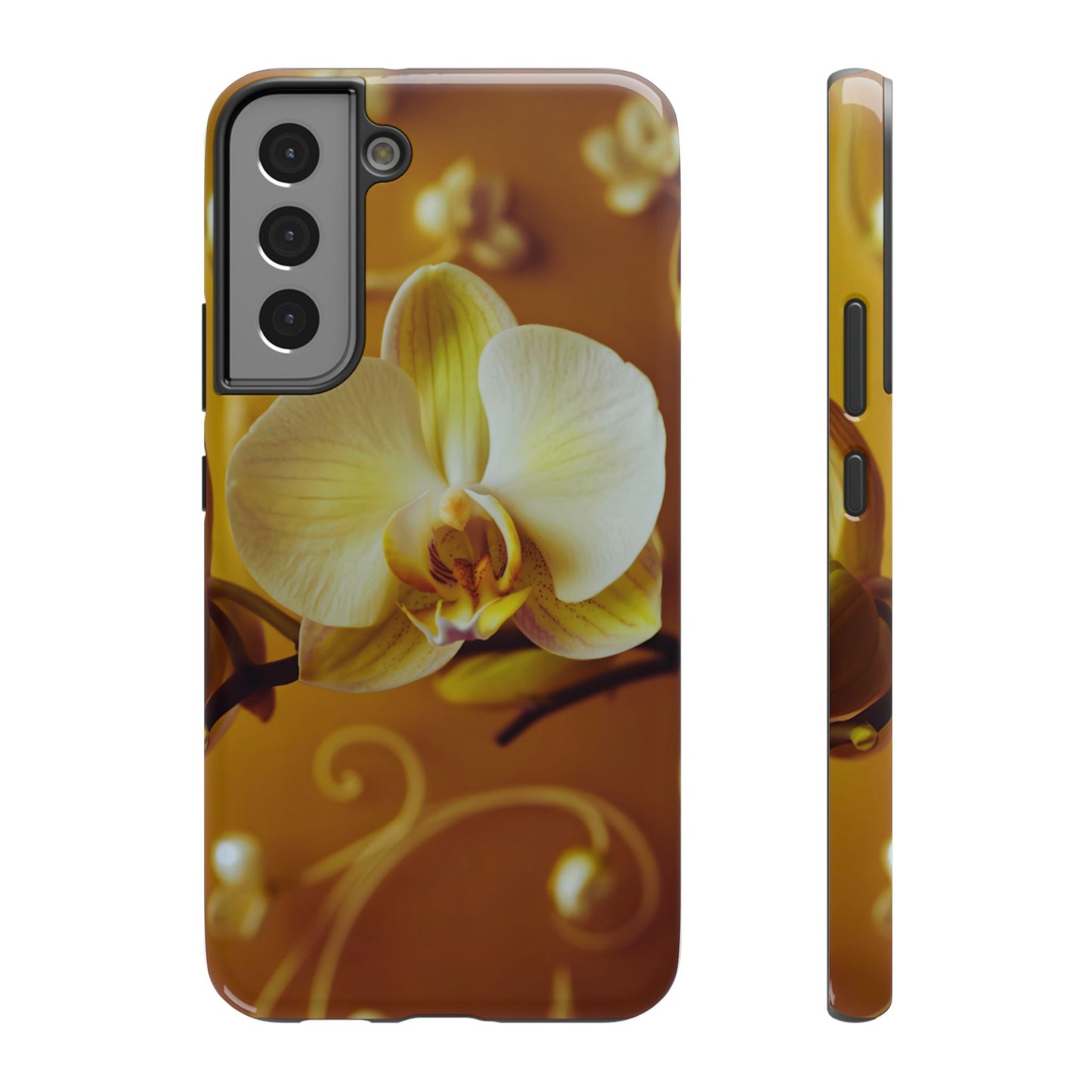Protective Phone Case – Amber Orchid