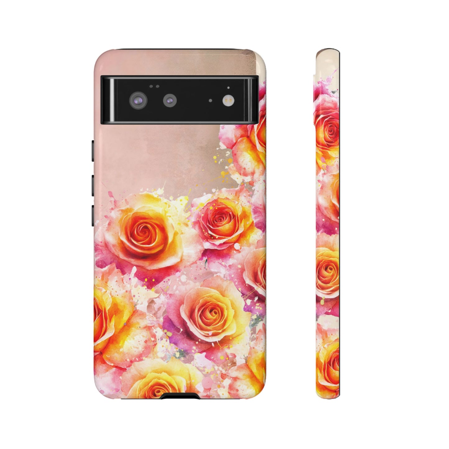 Protective Phone Case – Sunset Roses