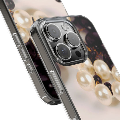 Clear Phone Case – Noir Pearl
