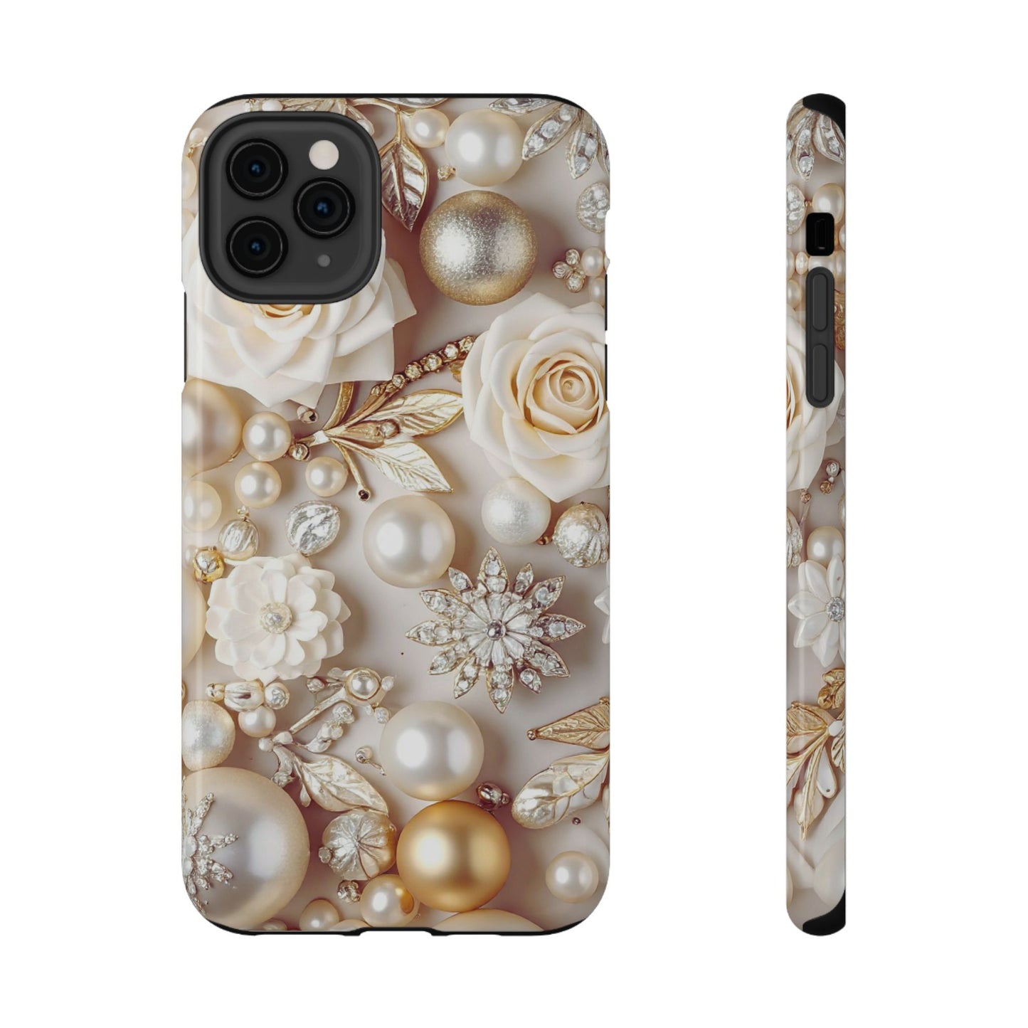 Impact-Resistant Phone Case – Ivory Opulence