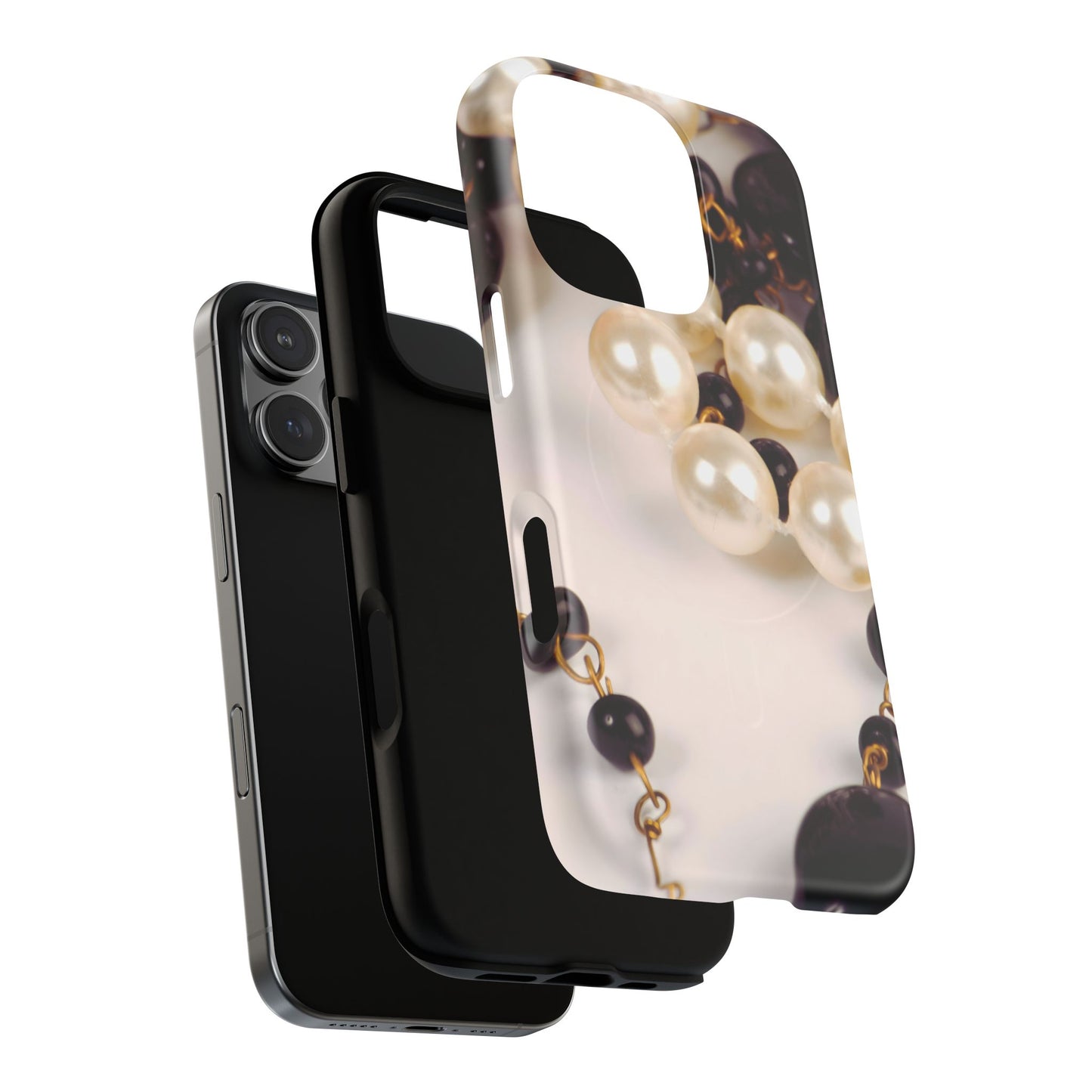 Protective Magnetic Phone Case – Noir Pearl