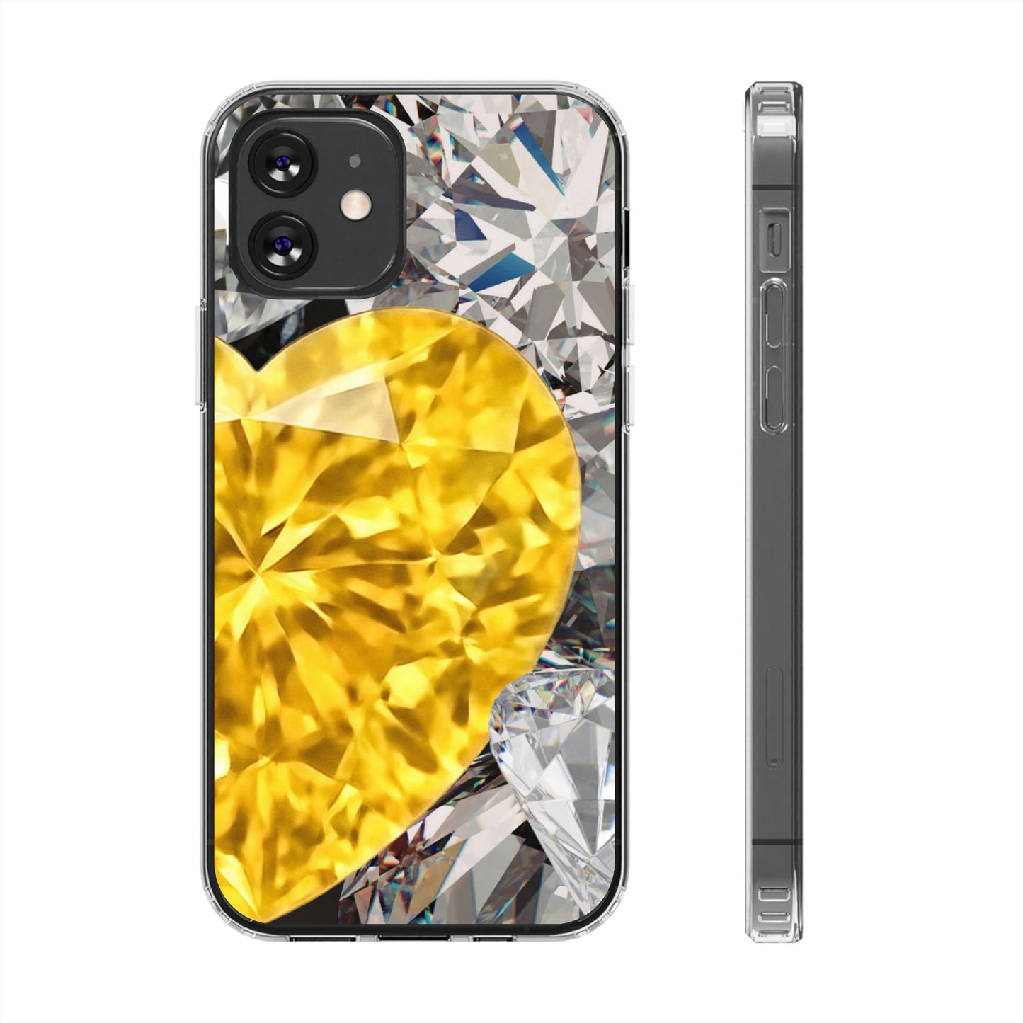 Clear Phone Case – Heart of Gold