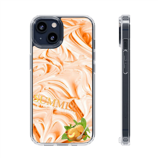 Clear Phone Case – Peach Sorbet