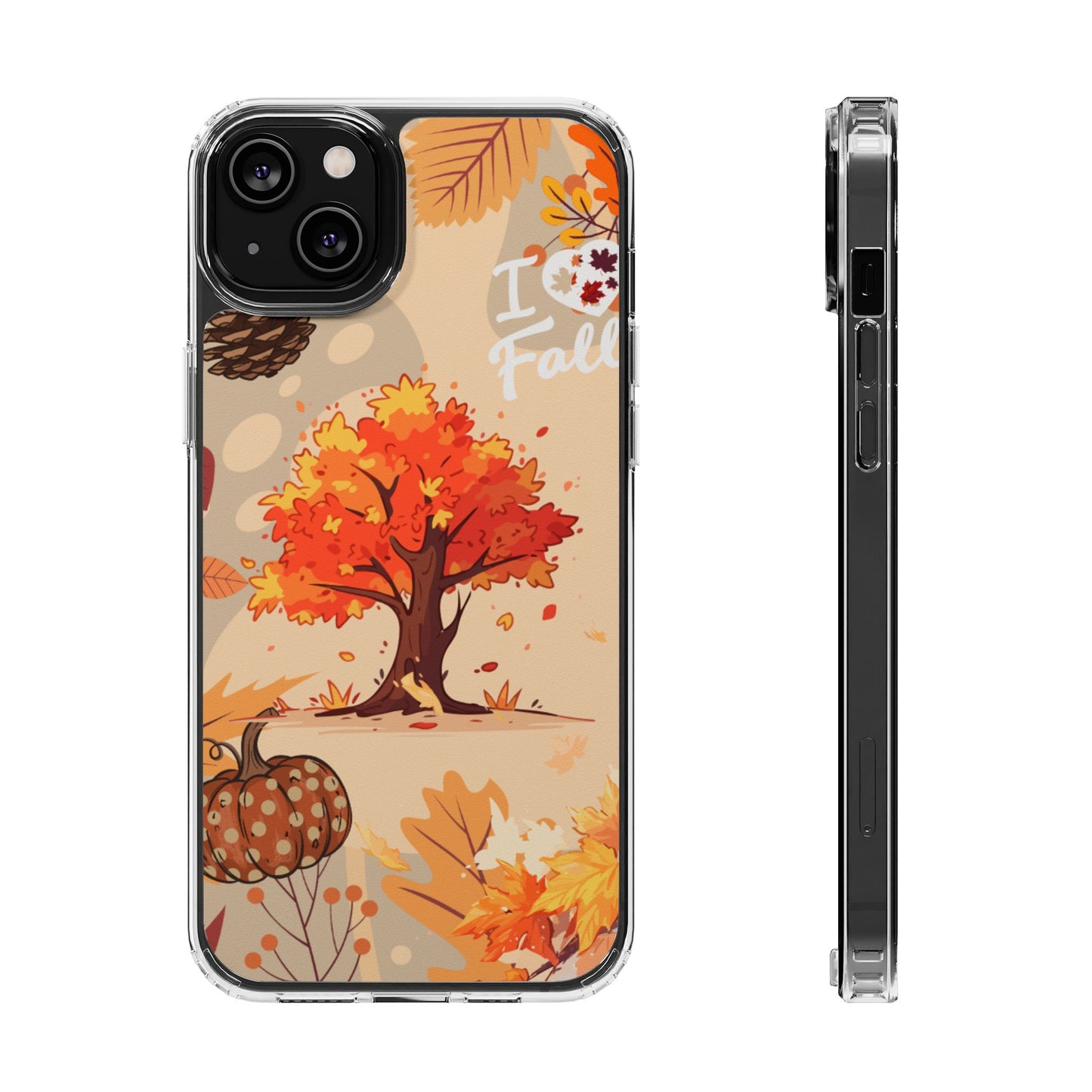 Clear Phone Case – Fall in Love
