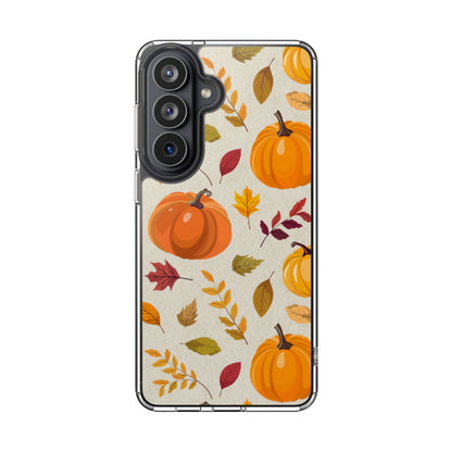 Clear Phone Case – Falling for Pumpkin