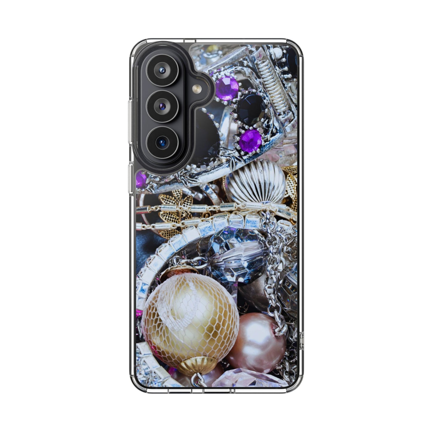 Clear Phone Case – Chrome Jewel