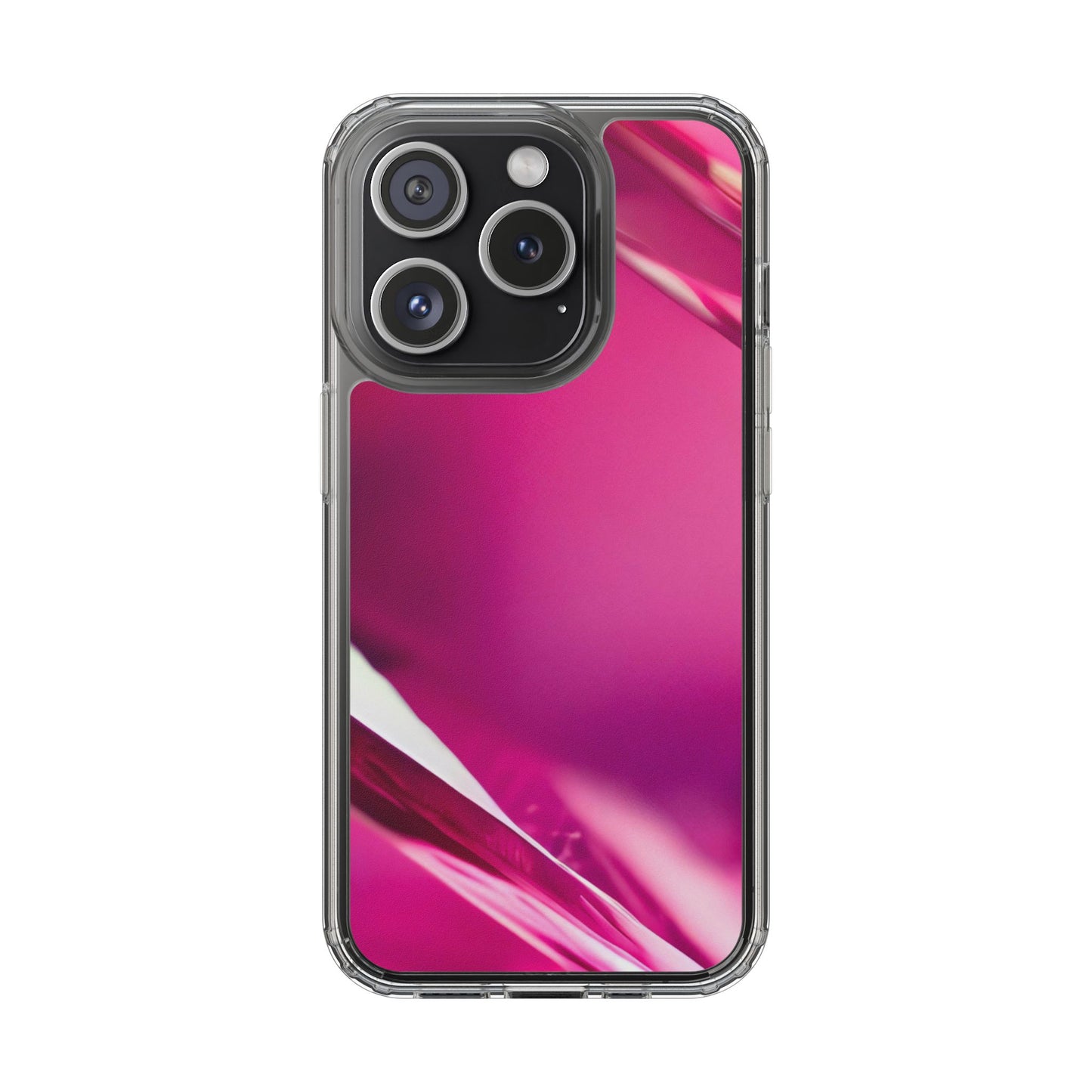 Clear Phone Case – Magenta Motion