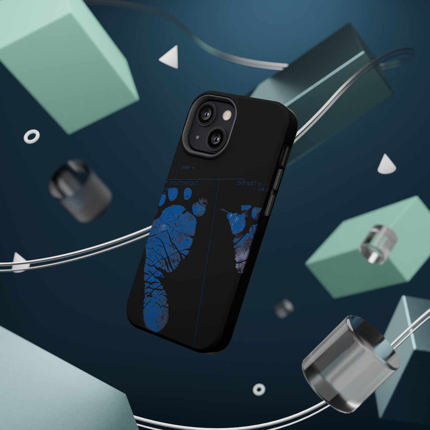 Wireless-Charging Compatible Case – Mom’s Little Blue Footprints