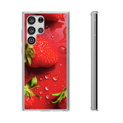 Clear Phone Case – Strawberry Drip