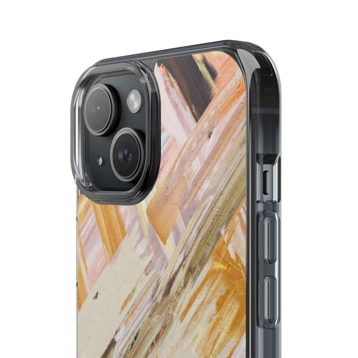Clear Phone Case – Brush & Bronze