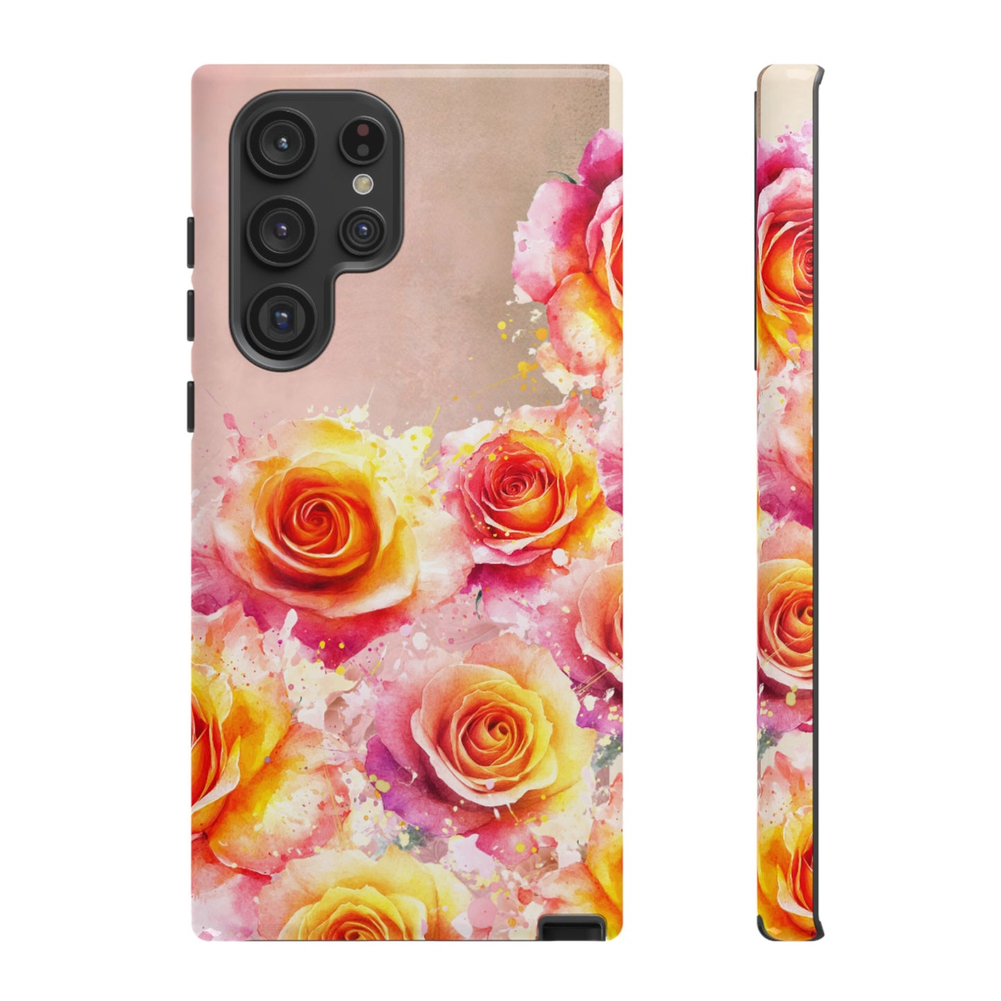 Protective Phone Case – Sunset Roses