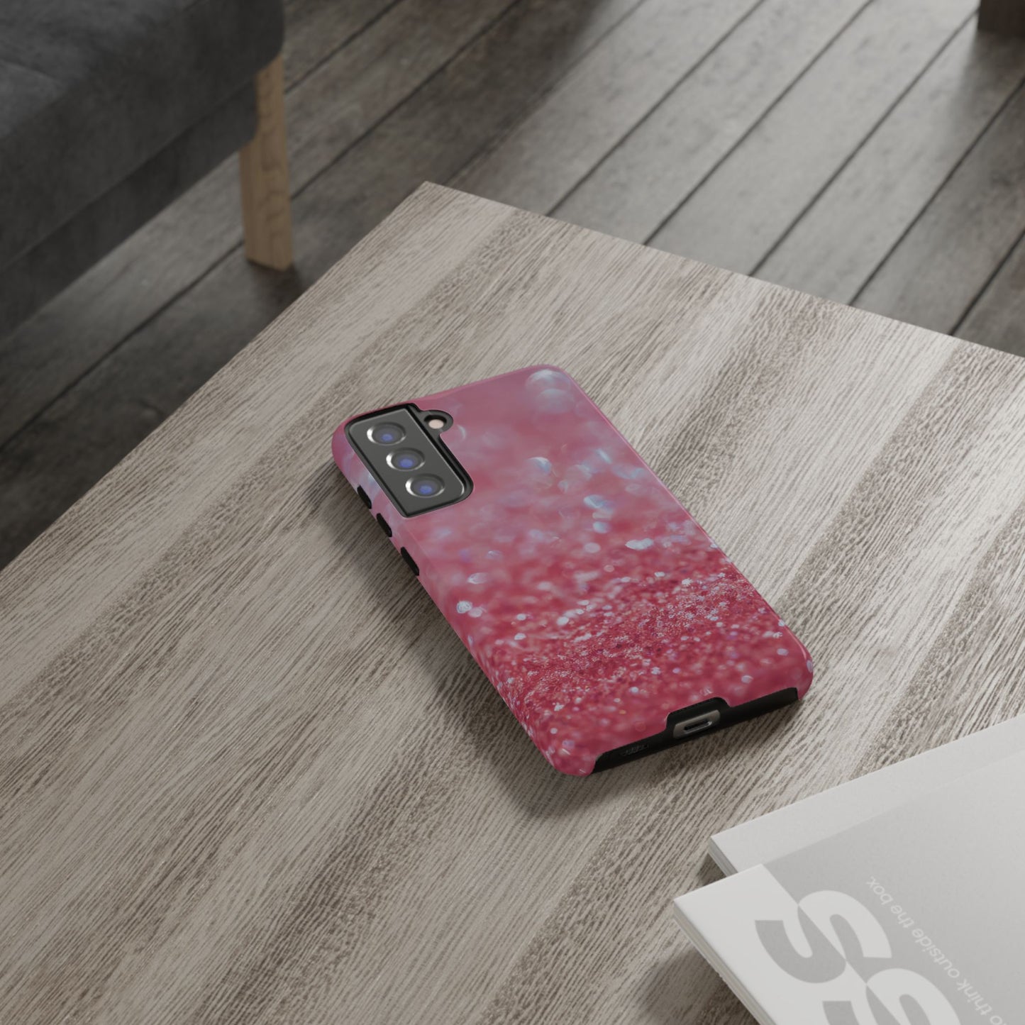 Protective Phone Case – Rosé Sparkle