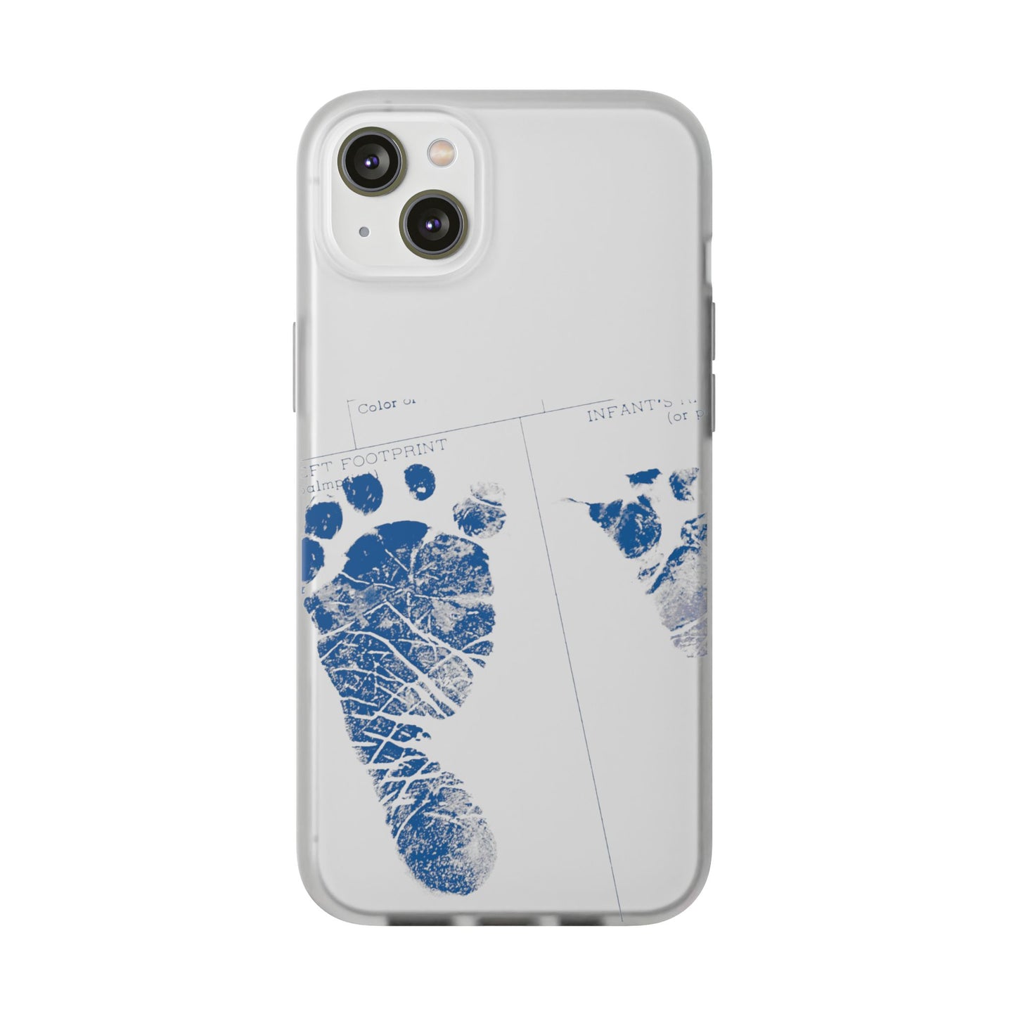 Flexi Case – Mom’s Little Blue Footprints