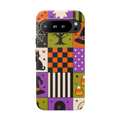 Protective Phone Case – Spooky Patchwork