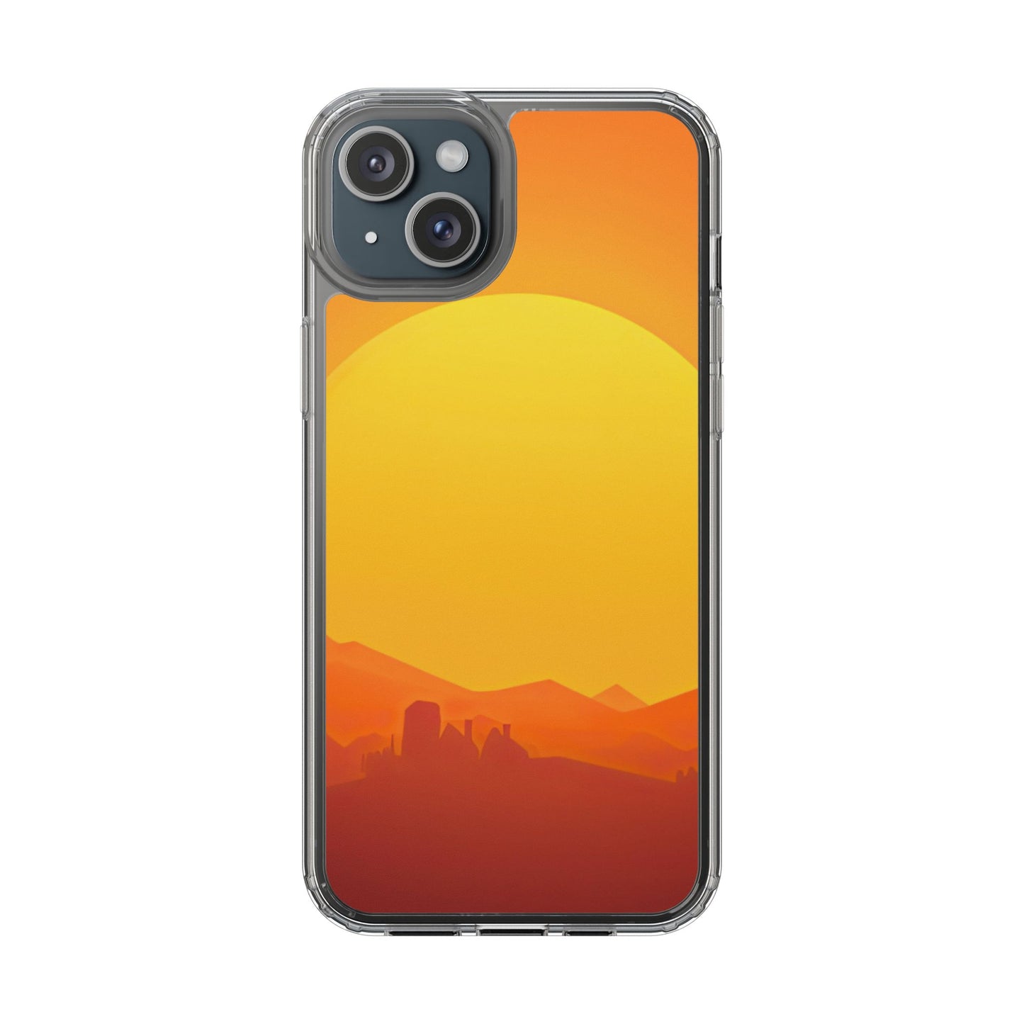 Clear Phone Case – Desert Sunrise