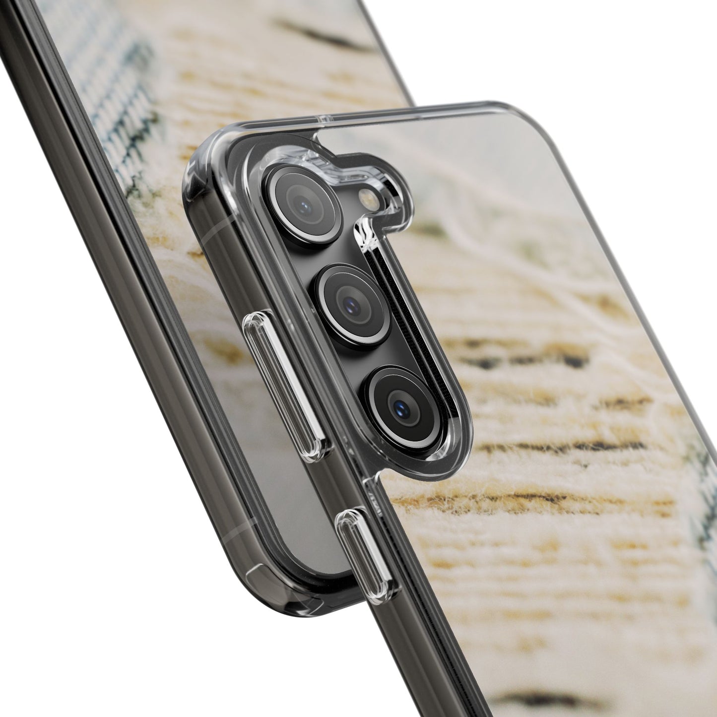 Clear Phone Case – Woven Warmth