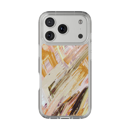 Clear Phone Case – Brush & Bronze