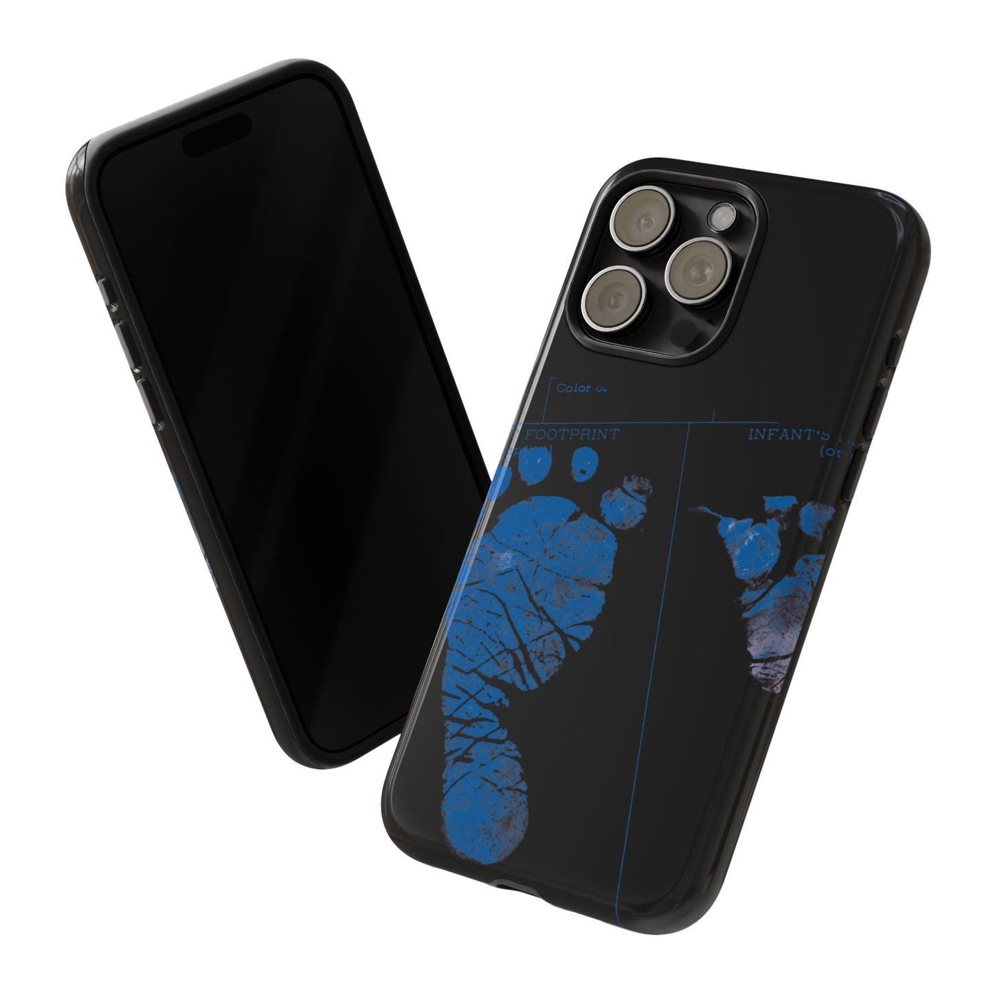 Protective Phone Case – Mom’s Little Blue Footprints