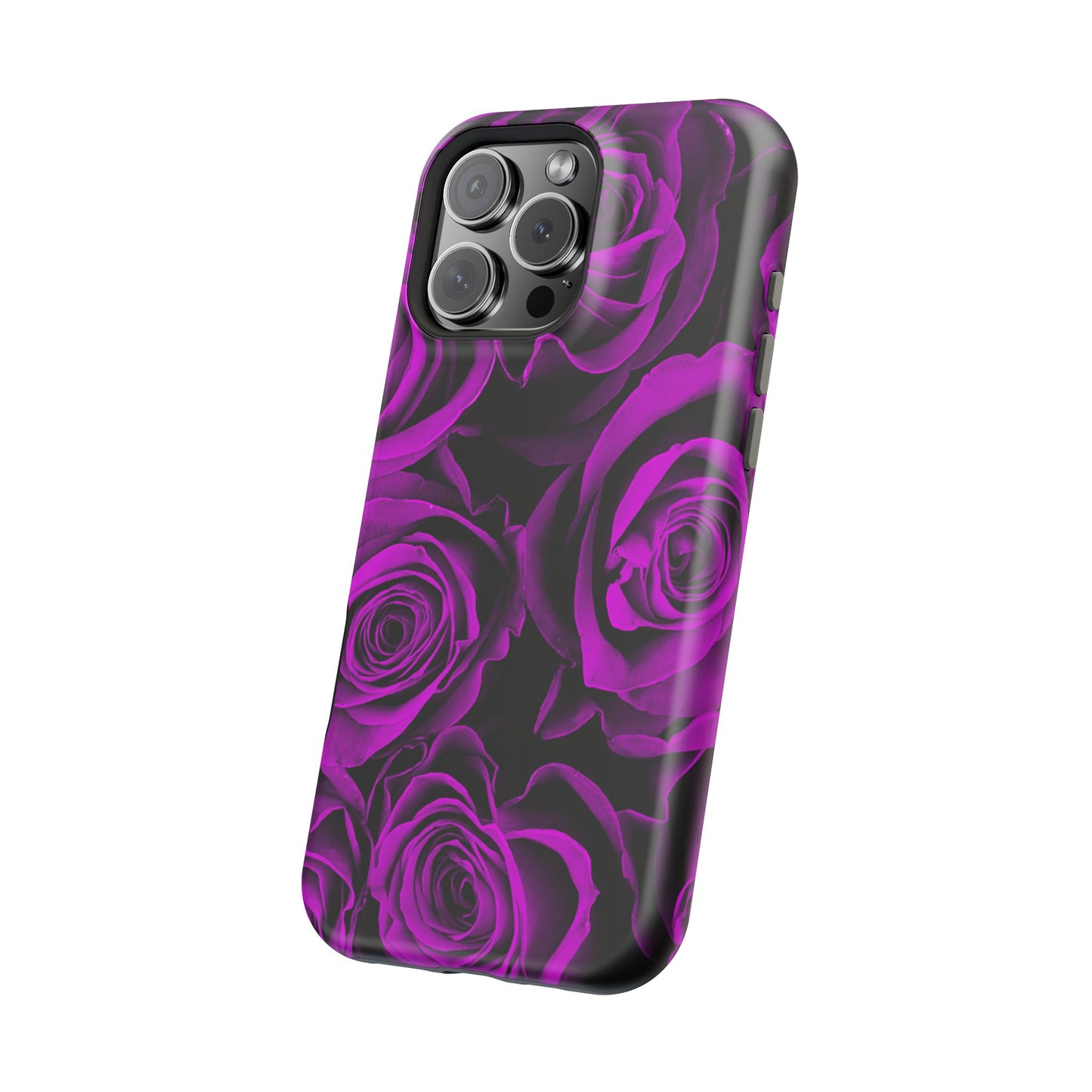 Wireless-Charging Compatible Case – Amethyst Roses