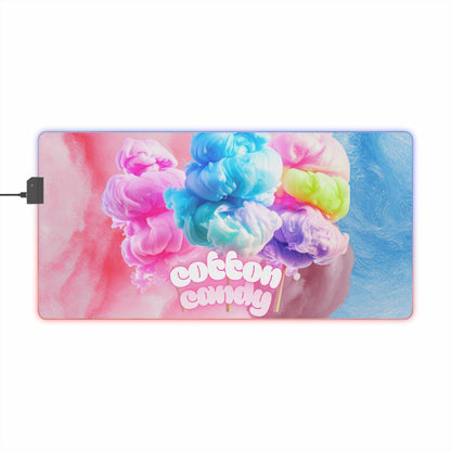 Gaming LED Desk Mat – Cotton Candy Dream