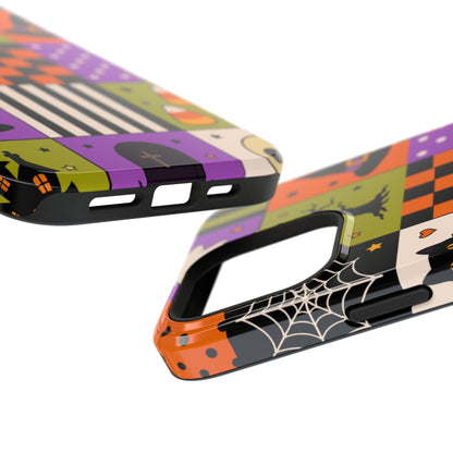 Impact-Resistant Phone Case – Spooky Patchwork
