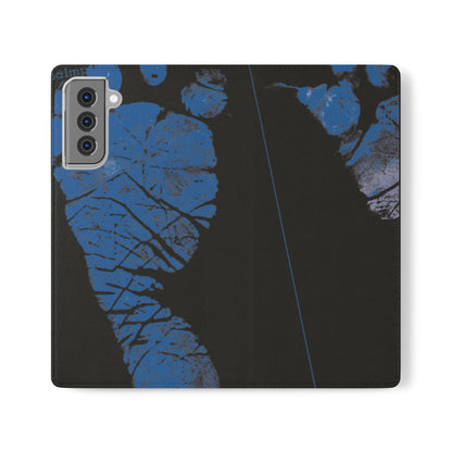 Flip Case – Mom’s Little Blue Footprints