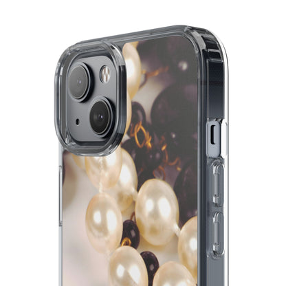 Clear Phone Case – Noir Pearl