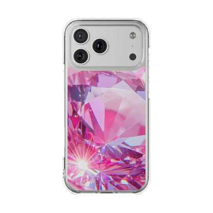 Clear Magnetic Phone Case – Pink Ice