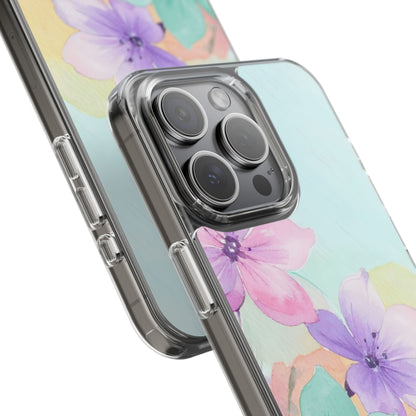 Clear Phone Case – Water Petal