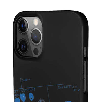 Snap Phone Case – Mom’s Little Blue Footprints