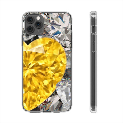 Clear Phone Case – Heart of Gold
